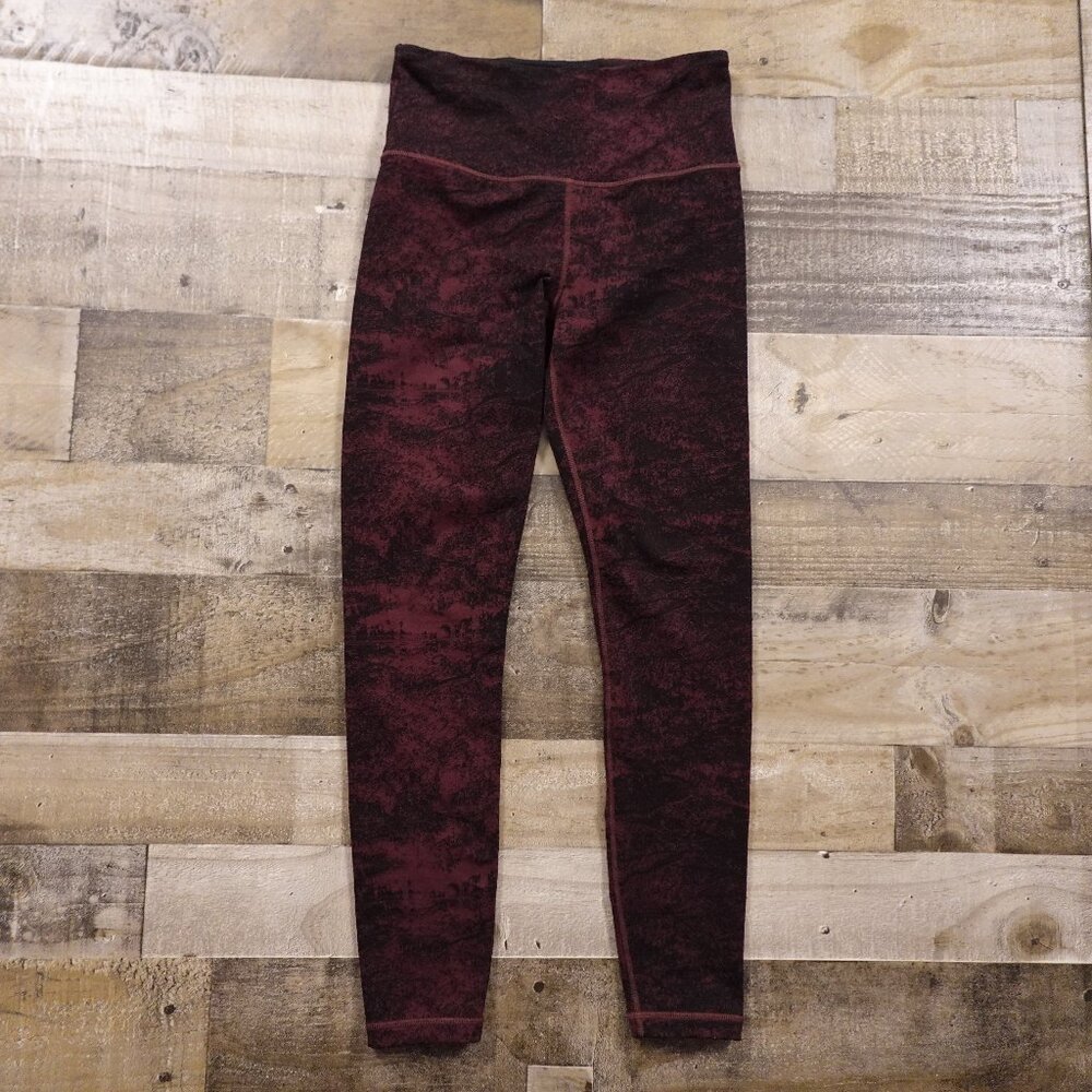 Athleta Elation Glades 7/8 Tight Women’s Small Burgundy Yoga Athletic